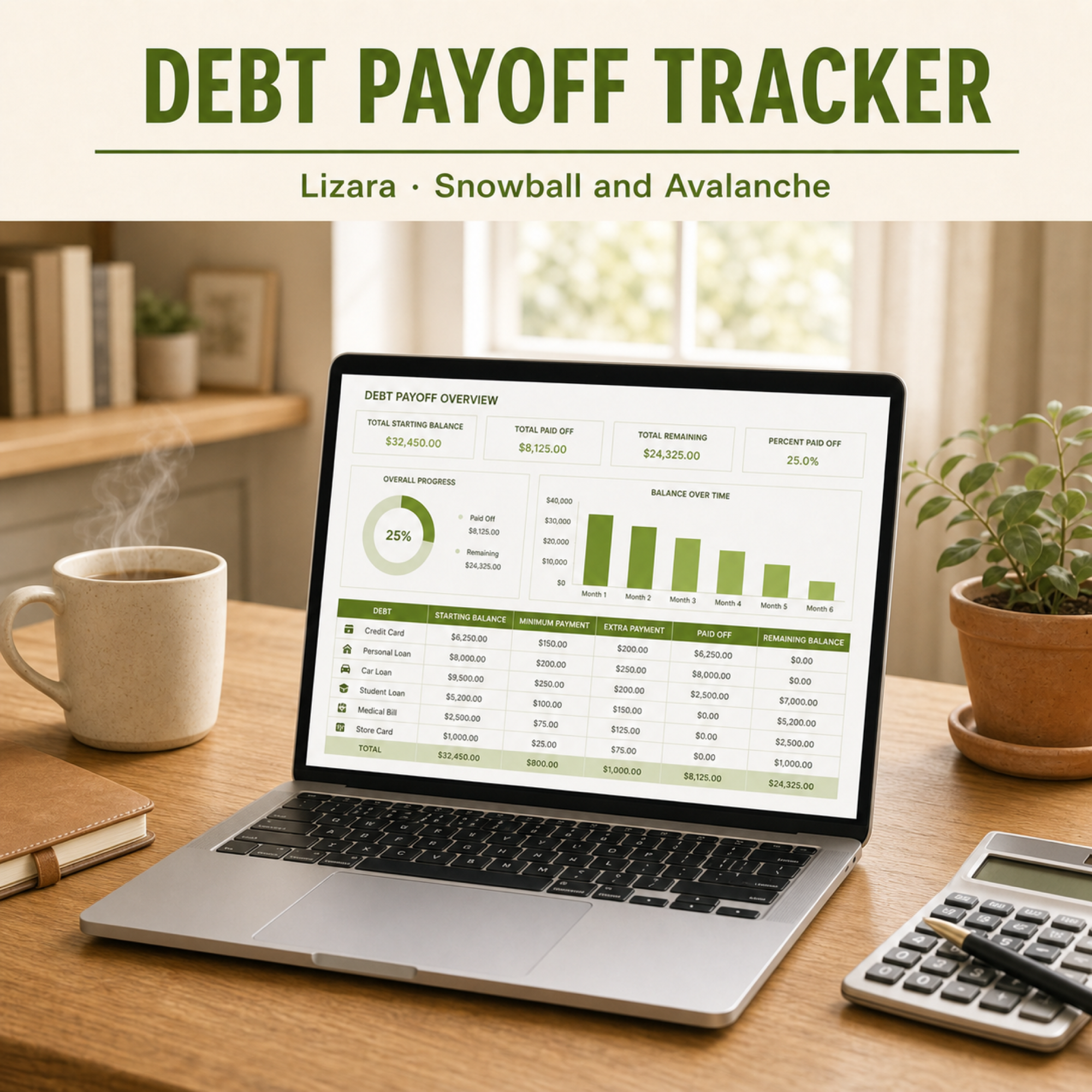 Debt Payoff Tracker Spreadsheet