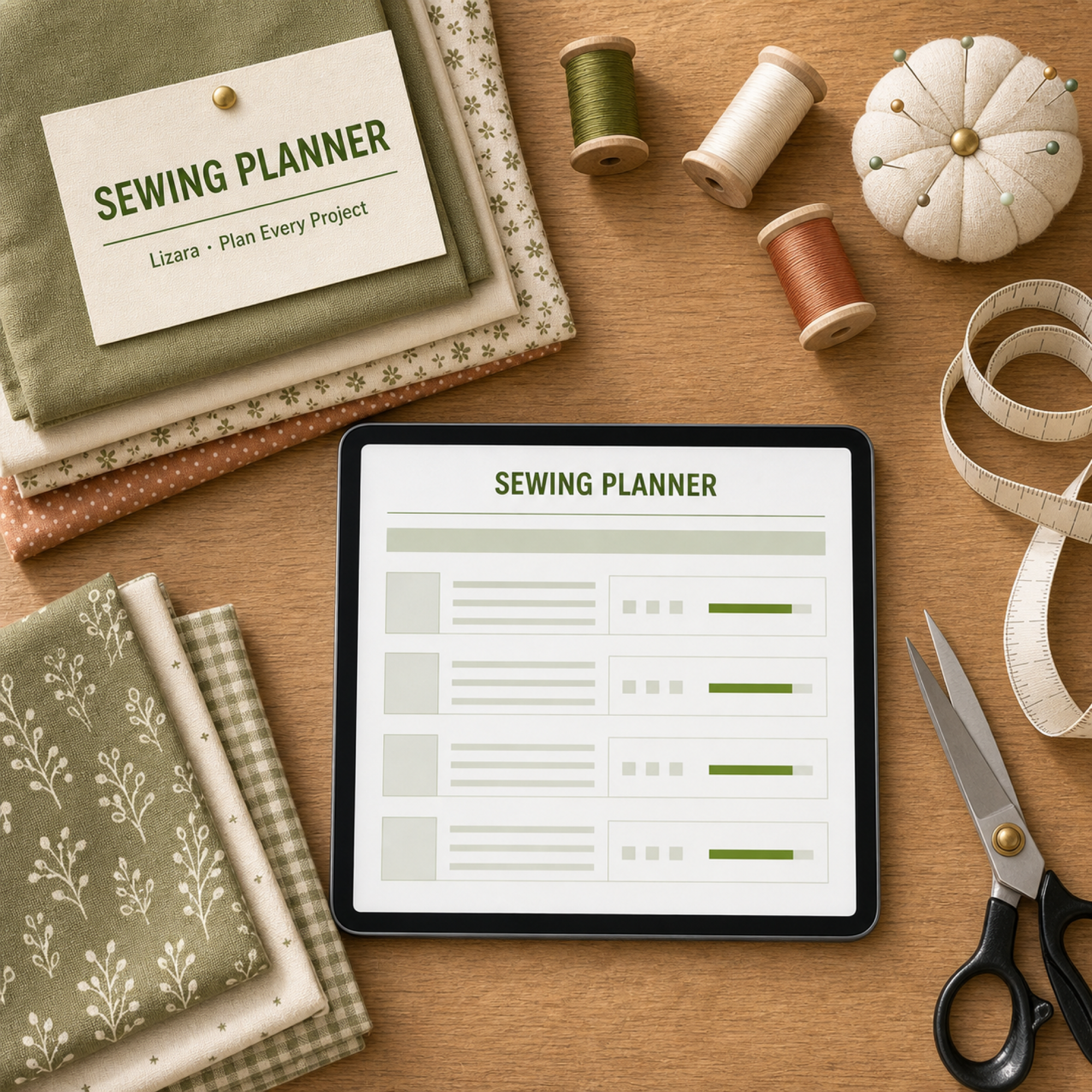 Sewing Project Planner Spreadsheet