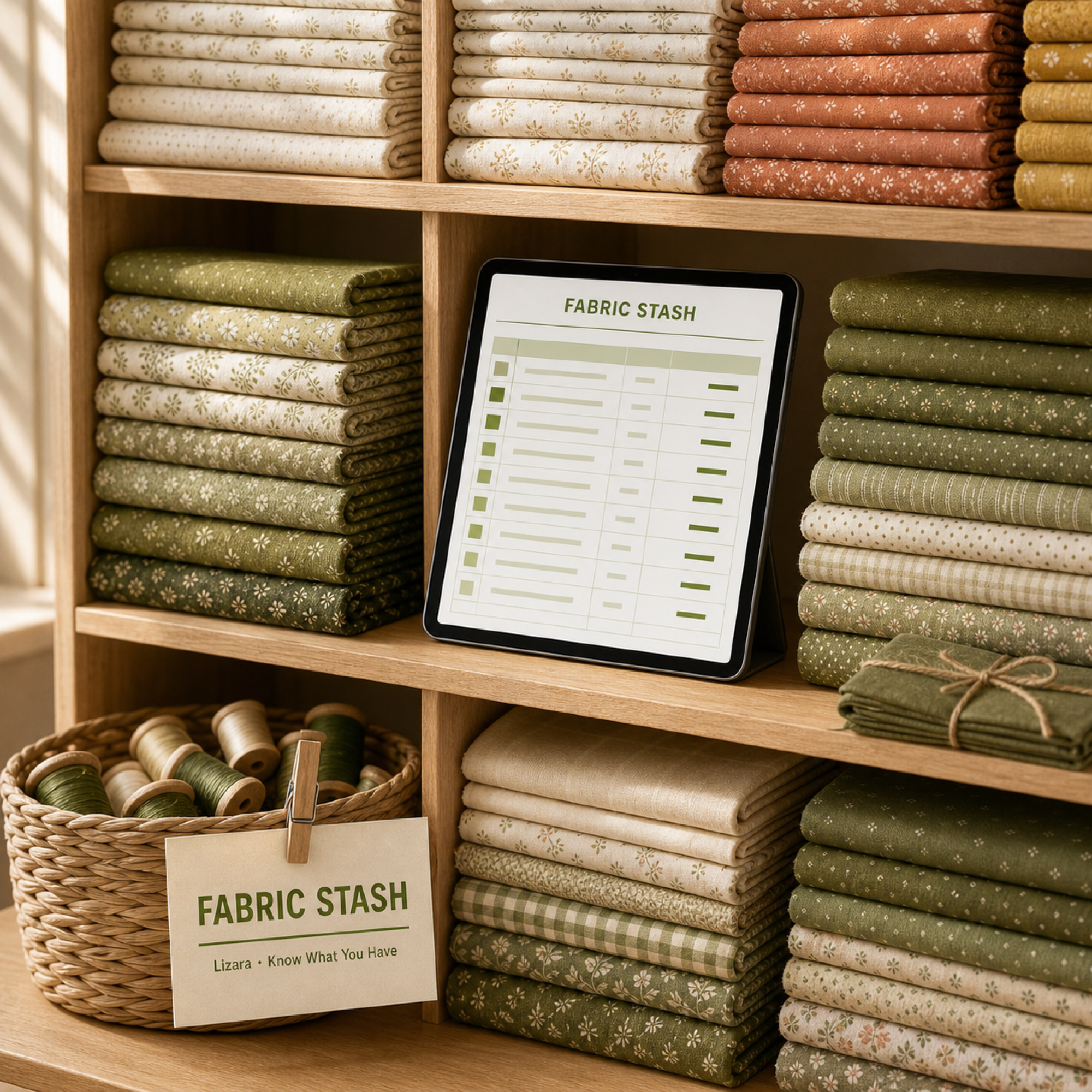 Fabric Stash Inventory Spreadsheet