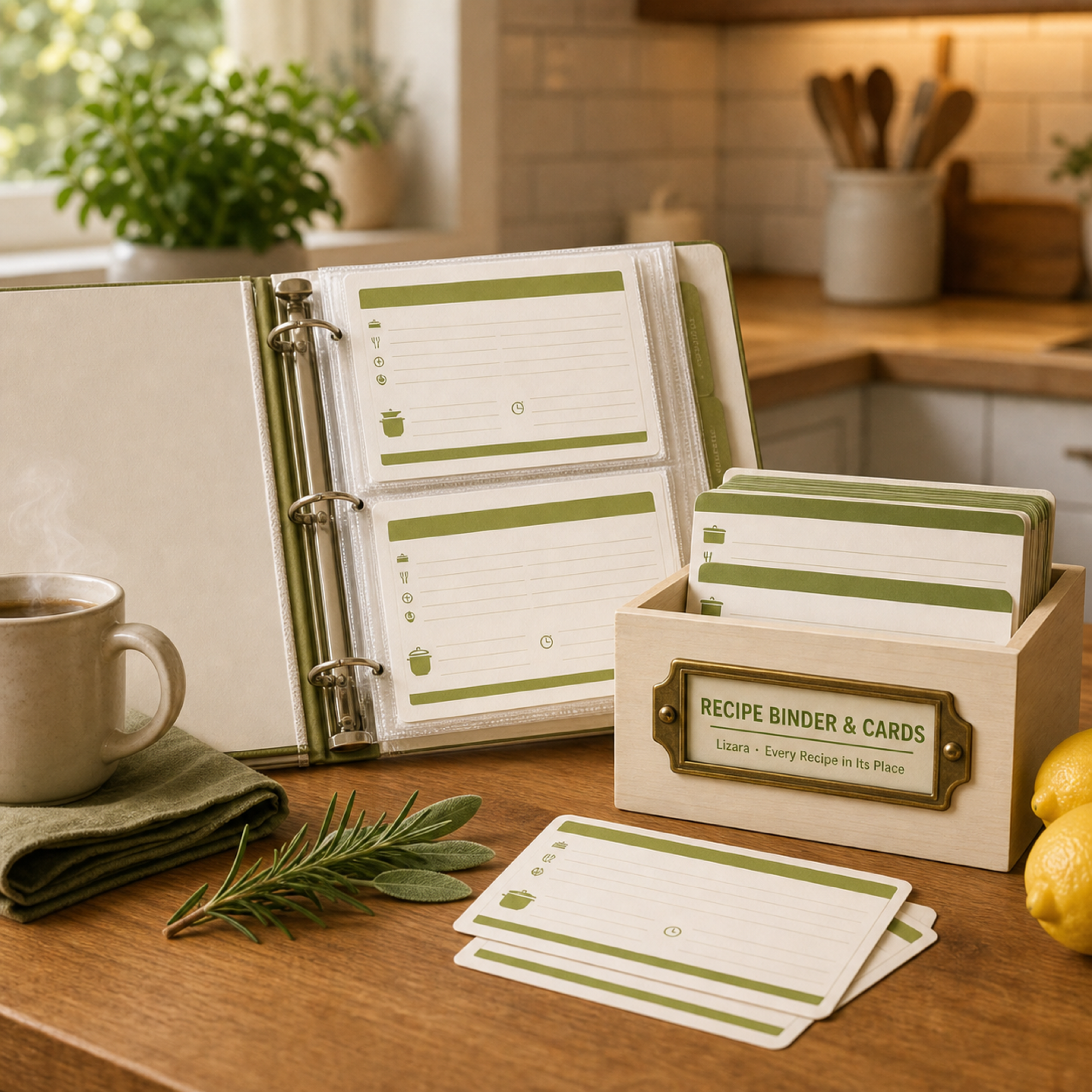 Recipe Binder Printable and Recipe Cards