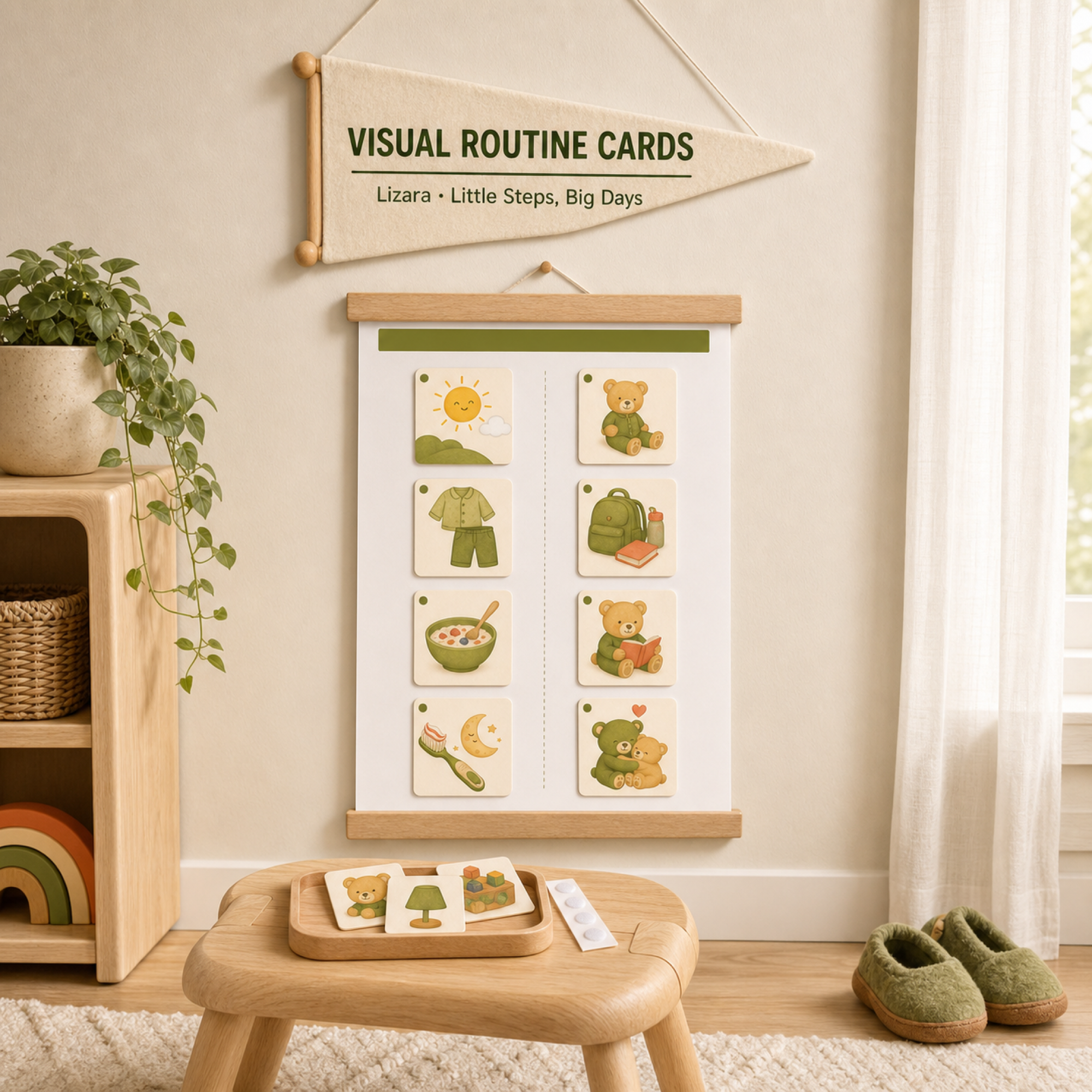 Visual Routine Cards for Toddlers Printable